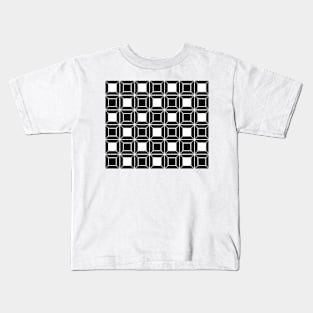 Abstract geometric pattern - black and white. Kids T-Shirt